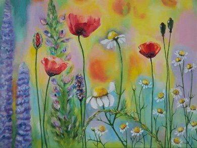 Original oil 14 x 18 inch, 
wrap canvas.
$1200 Free shipping